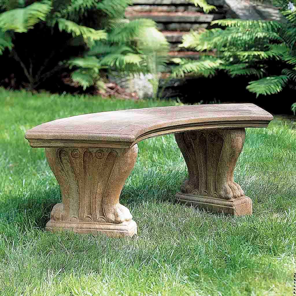 Campania International Curved West Chester Bench 