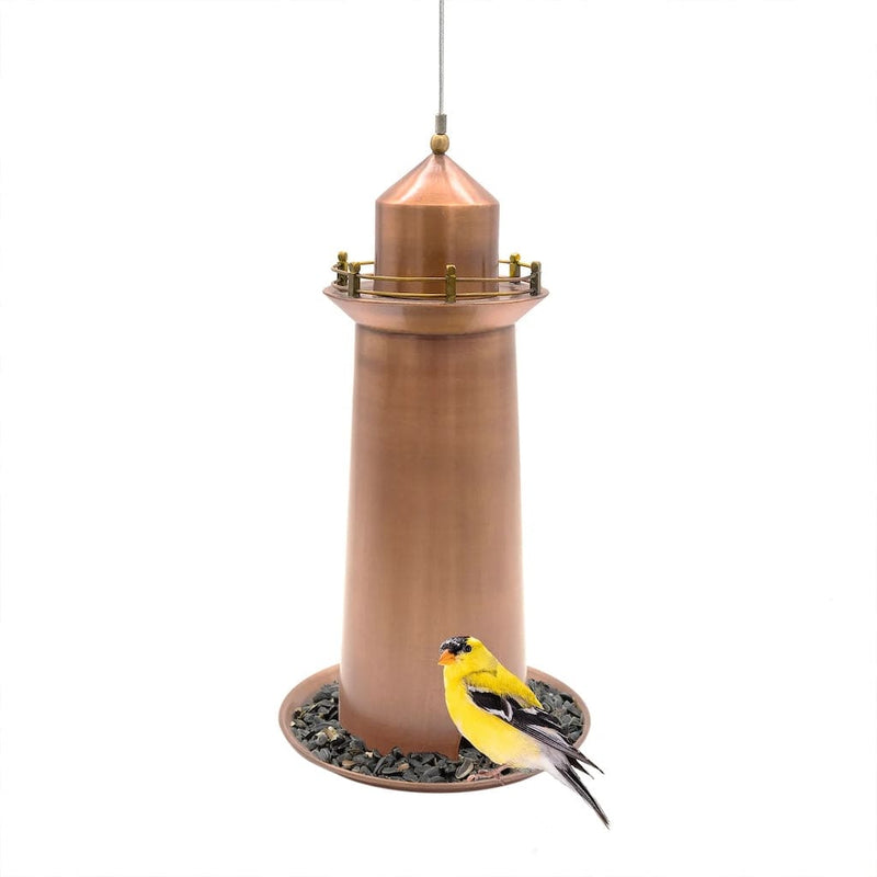 Good Directions Copper and Brass Lighthouse Bird Feeder