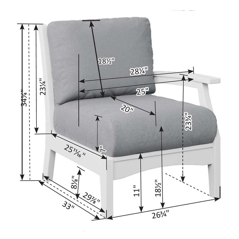 Classic Terrace Armchair Sectional Combination by Berlin Gardens