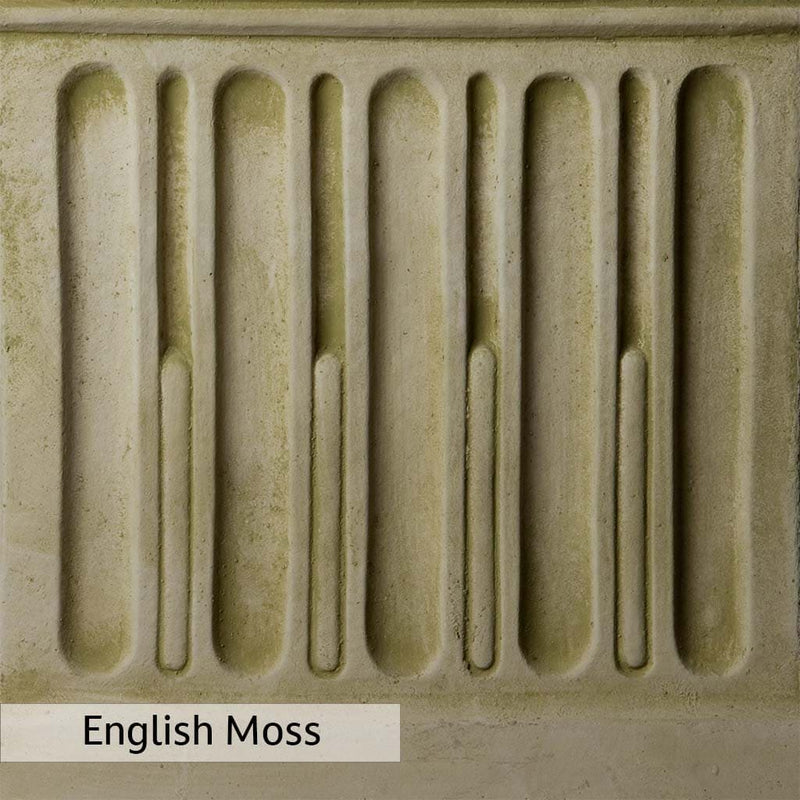 English Moss Patina for the Campania International Ginkgo Stepping Stone, green blended into a soft pallet with a light undertone of gray.