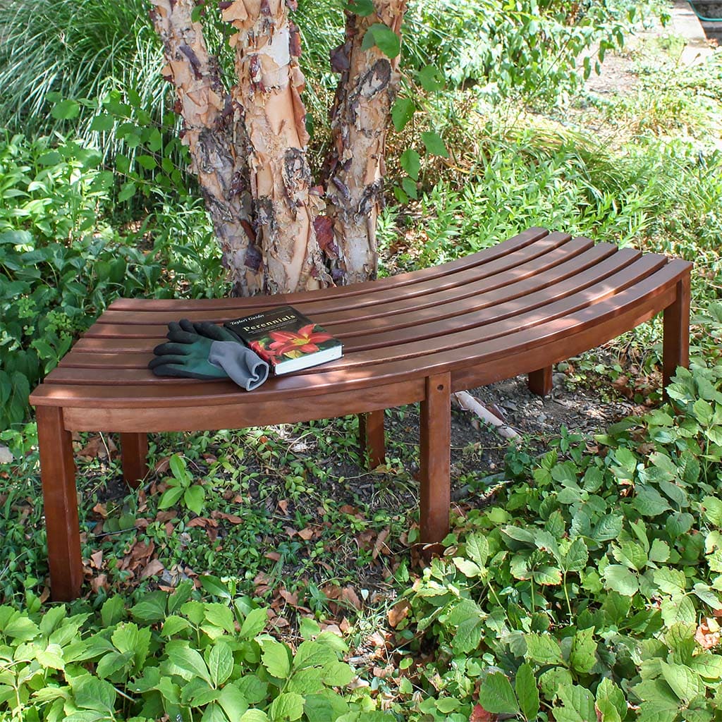 Curved Backless Bench by Achla Designs The Garden Gates