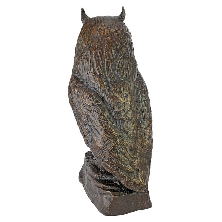 The Wise Owl Cast Bronze Garden Statue by Design Toscano