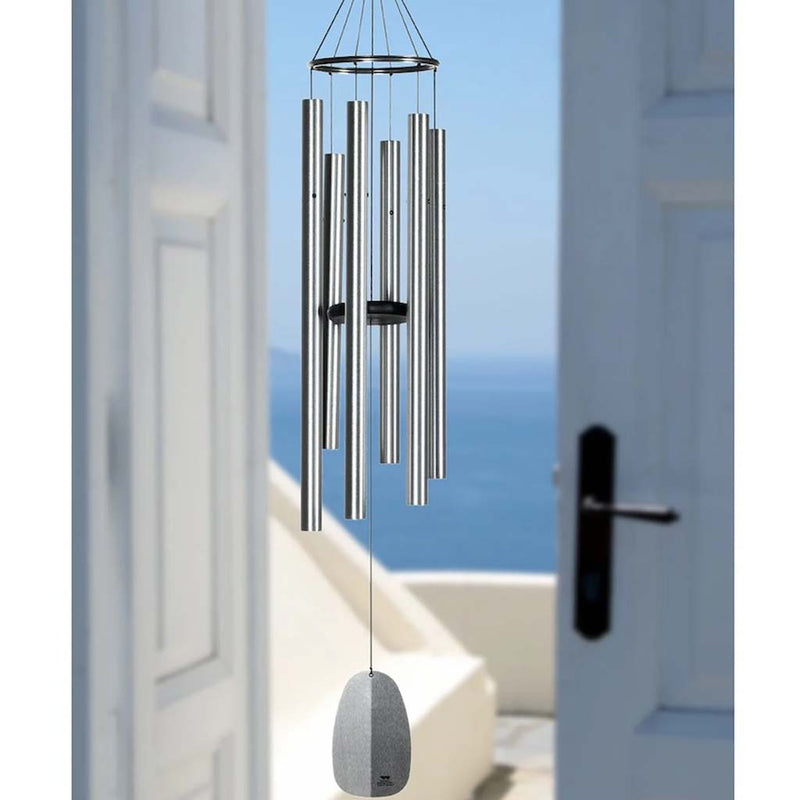 Windsinger Wind Chimes of Orpheus in Silver by Woodstock Chimes