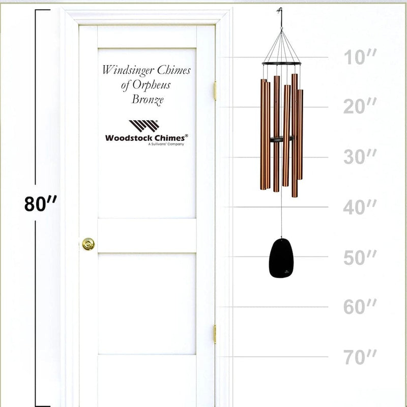 Windsinger Wind Chimes of Orpheus in Bronze by Woodstock Chimes