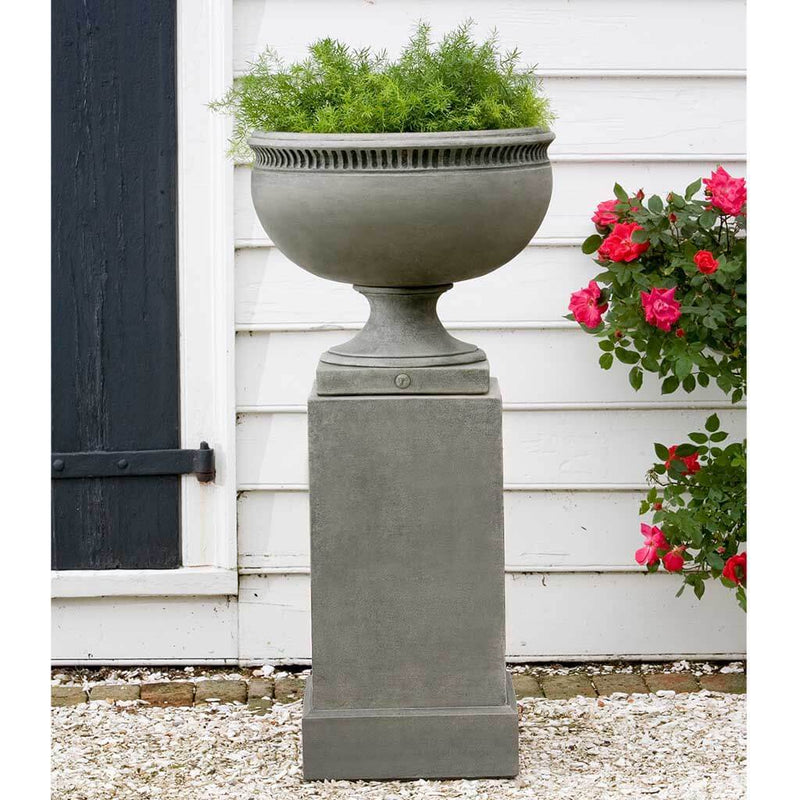 Campania International Williamsburg Tayloe House Urn with Classic Tall Pedestal