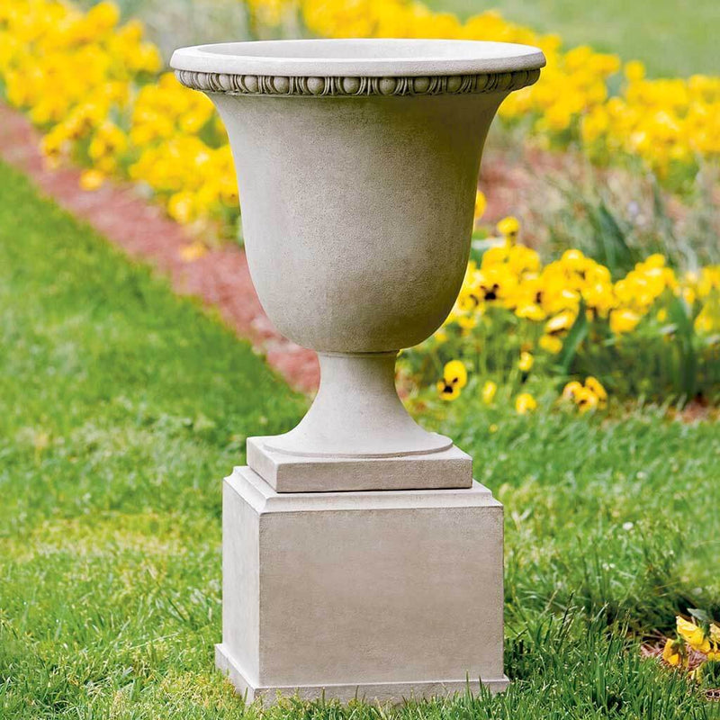 Campania International Williamsburg Egg and Dart Urn with Classic Short Pedestal