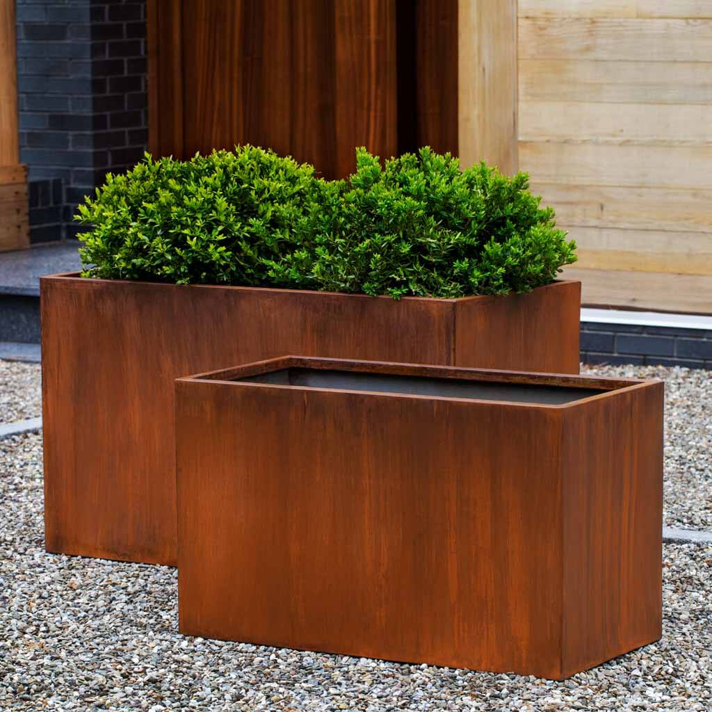 Campania International Steel Box Planter Set | The Garden Gates – The ...